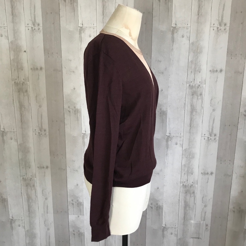 Opening Ceremony maroon cutout sweater small NWT - Picture 8 of 12